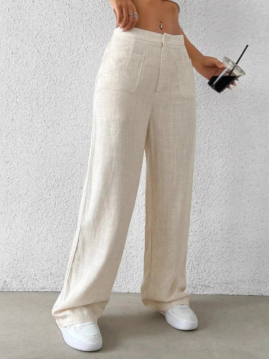 Wide - Leg Pants - Trendsi