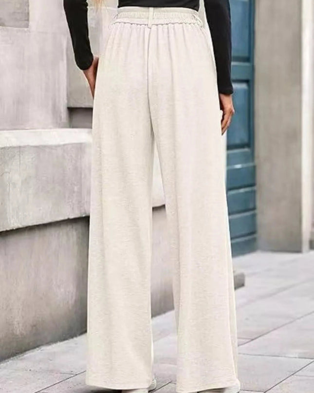 Wide - Leg Pants - Trendsi