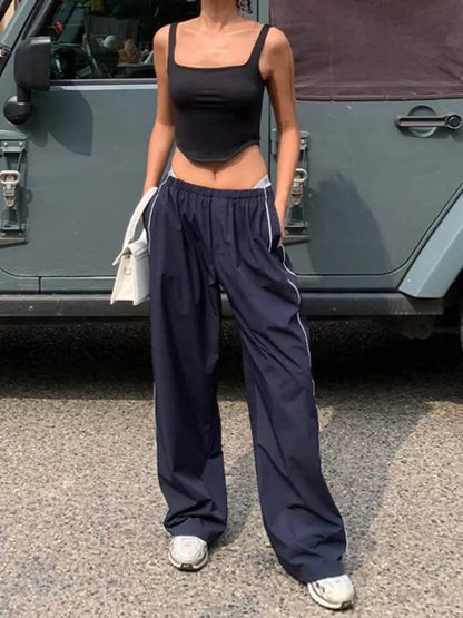 Wide Leg Drawstring Pants