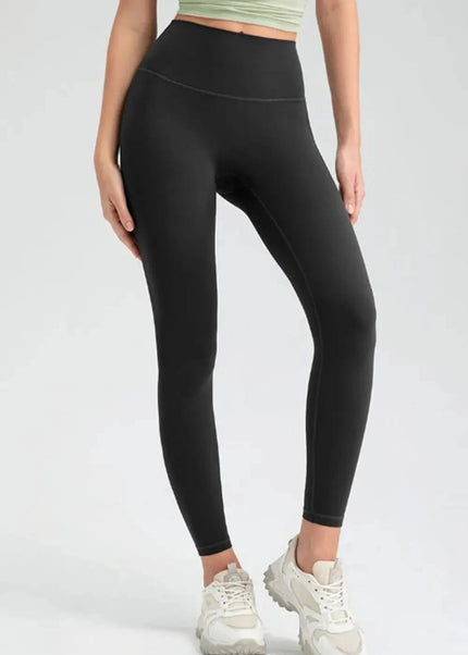 Wide Waistband High Waist Sport Leggings - Trendsi
