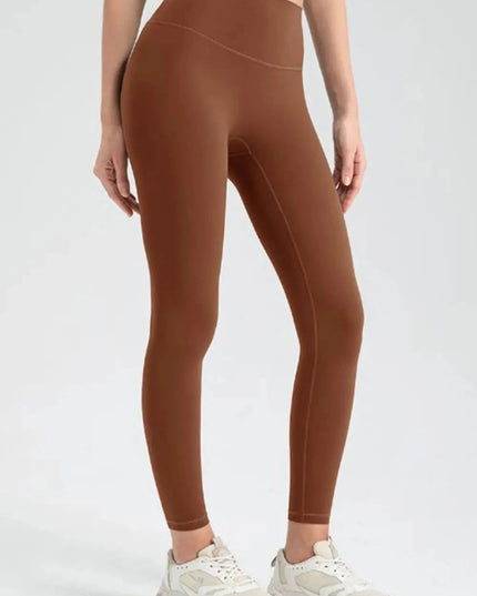 Wide Waistband High Waist Sport Leggings - Trendsi