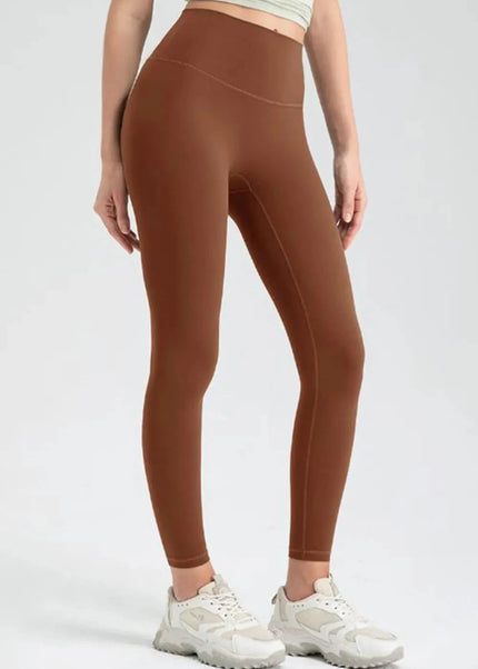 Wide Waistband High Waist Sport Leggings - Trendsi