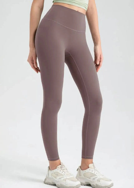 Wide Waistband High Waist Sport Leggings - Trendsi