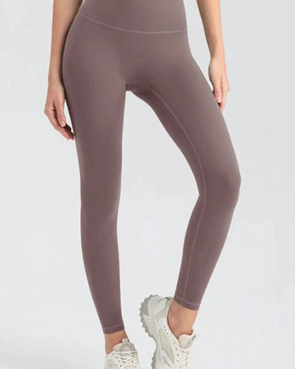 Wide Waistband High Waist Sport Leggings - Trendsi