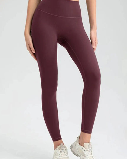 Wide Waistband High Waist Sport Leggings - Trendsi