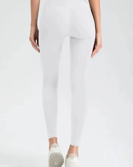 Wide Waistband High Waist Sport Leggings - Trendsi