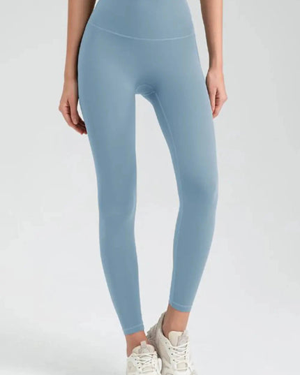 Wide Waistband High Waist Sport Leggings - Trendsi