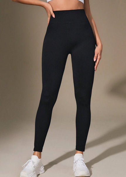 Wide Waistband Sports Leggings - Trendsi