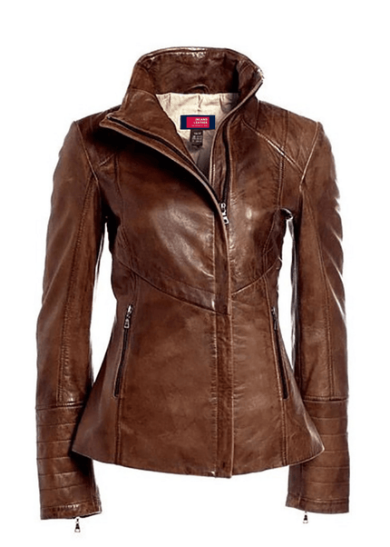 Womens Arrah Leather Jacket - Womens Leather Jacket - Inland Leather Co