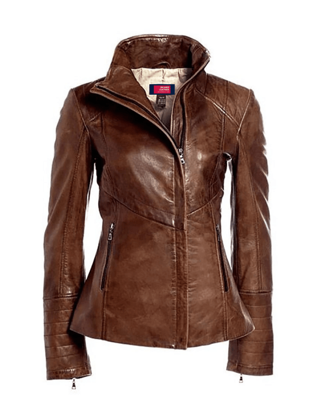 Womens Arrah Leather Jacket - Womens Leather Jacket - Inland Leather Co