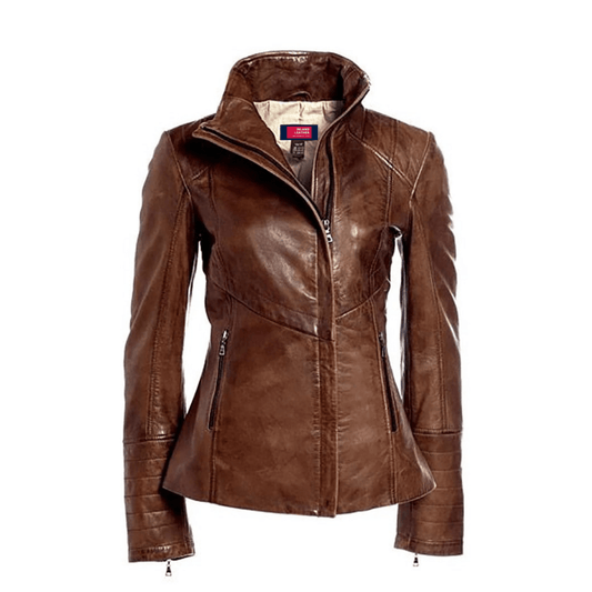 Womens Arrah Leather Jacket - Womens Leather Jacket - Inland Leather Co