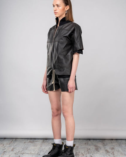 Women's Black Biker Jacket: Affordable Leather Coat Deal - Jacket - ANOIR