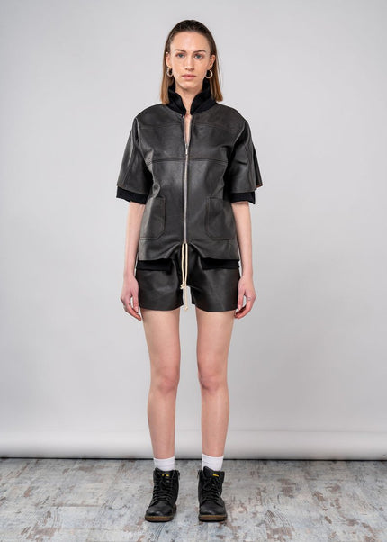 Women's Black Biker Jacket: Affordable Leather Coat Deal - Jacket - ANOIR