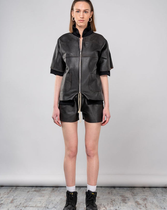 Women's Black Biker Jacket: Affordable Leather Coat Deal - Jacket - ANOIR
