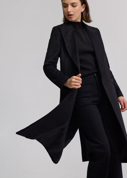 Women’s Classic Grey Wool Coat – Warm Winter Outerwear - n/a - NOVEMBER28