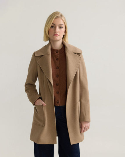 Women’s Classic Wool Coat – Warm Winter Outerwear - n/a - NOVEMBER28