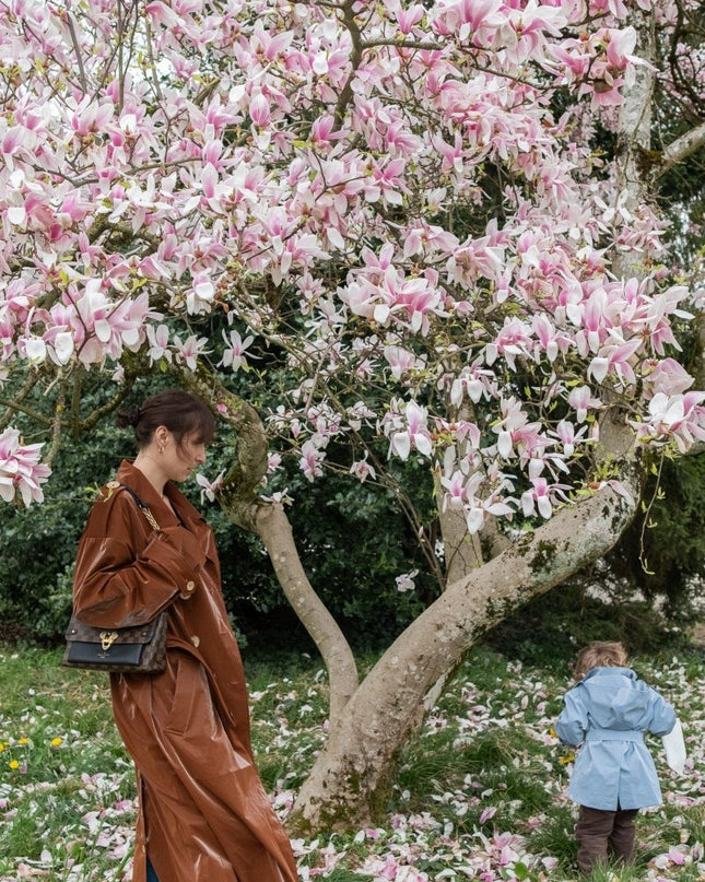 Women's Fashion Winter Trench Coat in Chocolate Brown - Stay Stylish and Warm - n/a - ZUBEK