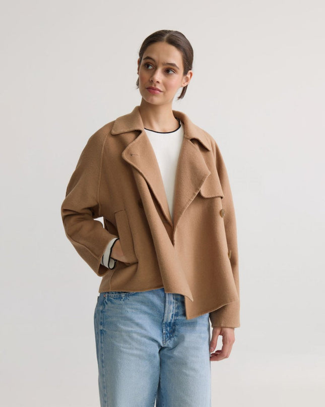 Women’s Grey Wool Blazer – Classic Tailored Jacket - n/a - NOVEMBER28