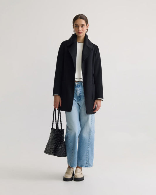 Women’s Grey Wool Coat – Classic Winter Outerwear - n/a - NOVEMBER28