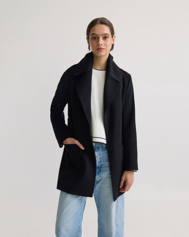 Women’s Grey Wool Coat – Classic Winter Outerwear - n/a - NOVEMBER28