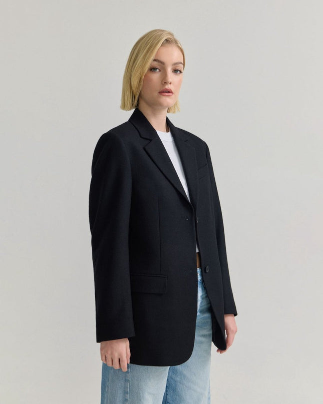 Women’s Grey Wool Coat – Classic Winter Outerwear - n/a - NOVEMBER28