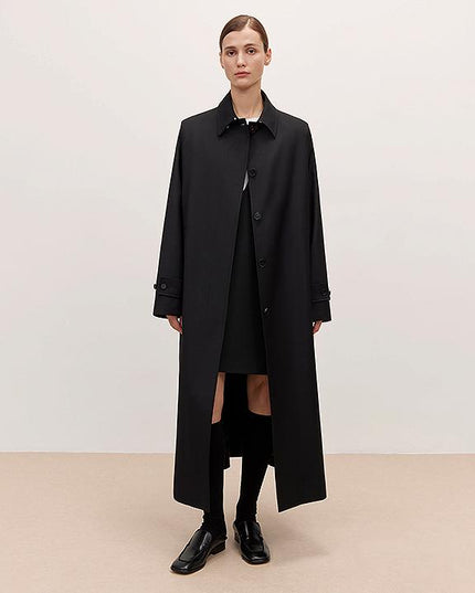 Women’s Mid-Length Wool Trench Coat