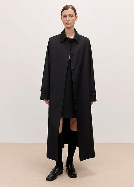 Women’s Mid-Length Wool Trench Coat