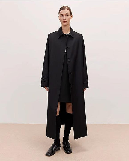 Women’s Mid-Length Wool Trench Coat