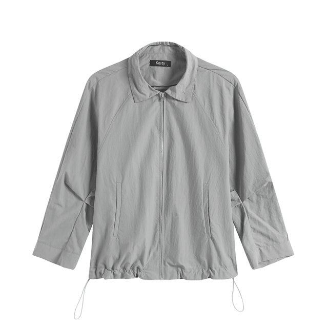 Women’s Plus Size Windbreaker Jacket – Lightweight Comfort for Every Season - n/a - Vimost Shop