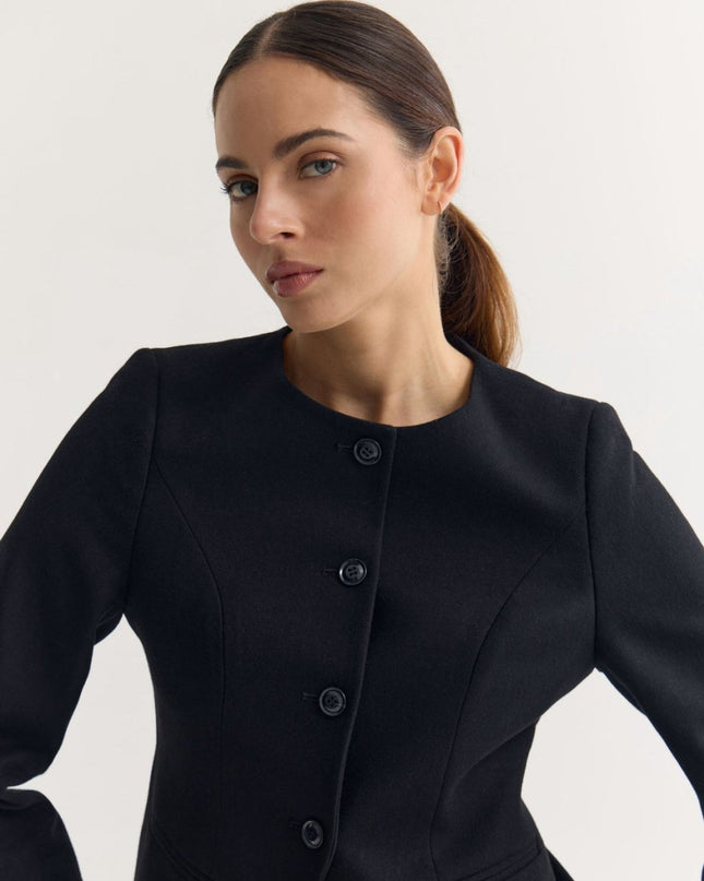 Women’s Wool Blazer – Classic Tailored Jacket - n/a - NOVEMBER28