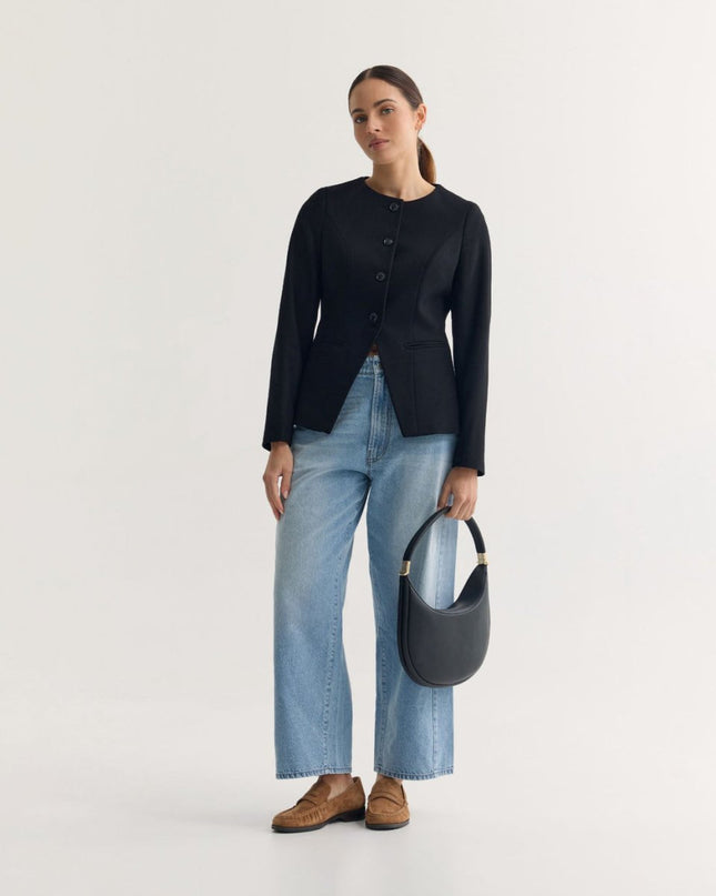 Women’s Wool Blazer – Classic Tailored Jacket - n/a - NOVEMBER28