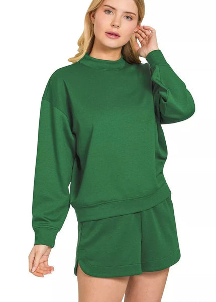 Wide Leg Pants with Elastic Waistband