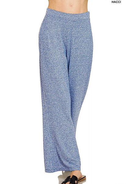 Zenana Soft Elastic Waisted Flare Pants - Trendsi