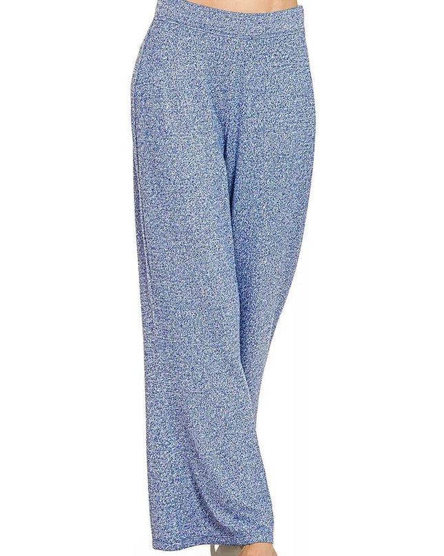 Zenana Soft Elastic Waisted Flare Pants - Trendsi