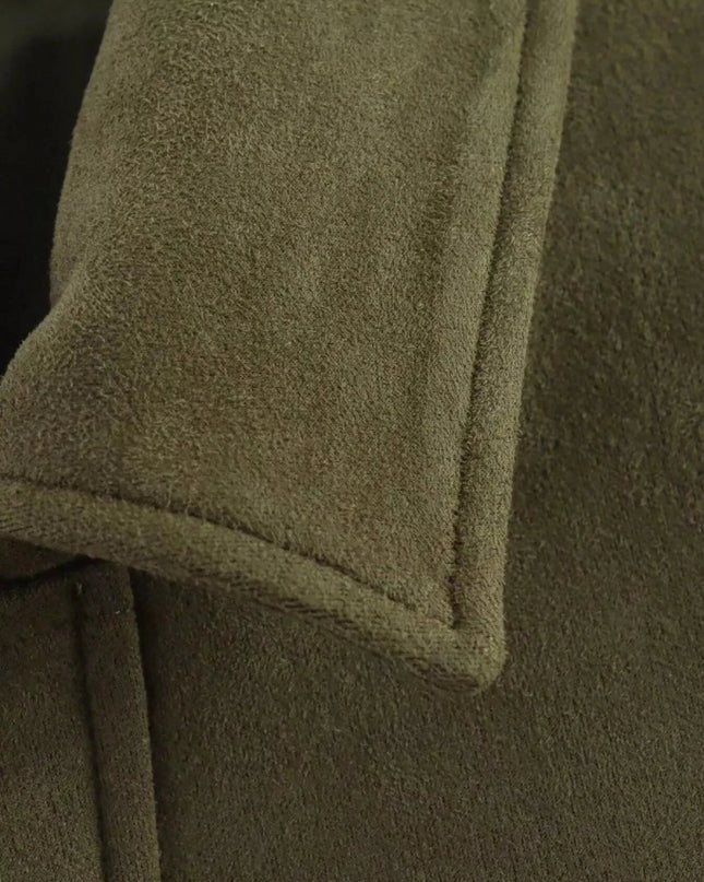 Zip Up Oversized Jacket - Trendsi