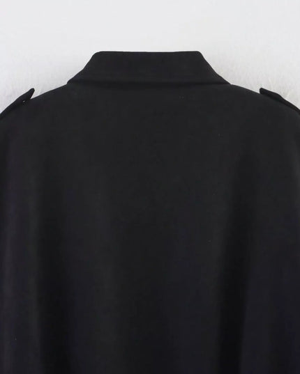 Zip Up Oversized Jacket - Trendsi