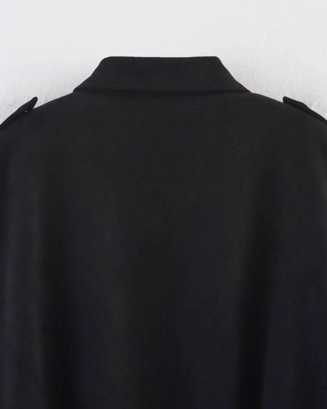 Zip Up Oversized Jacket - Trendsi